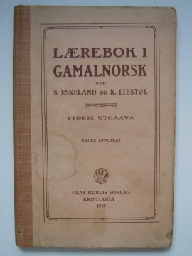 Lærebok i gamalnorsk (S Eskeland m fl)
