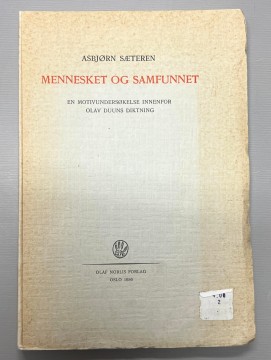 Mennesket og samfunnet (Asbjørn Sæteren)